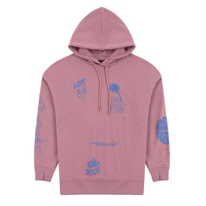 100% Cotton Fleece Winter <b>Drop</b> Shoulder Oversized Lightweight Quickdry Custom Made Logo Printing Streetwear Pullover Hoodie - Product Image 2