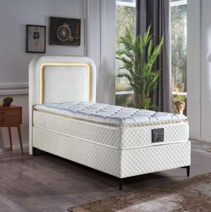 Ensemble de lit turc au design moderne, base de rangement hydraulique renforcée, tête de lit élégante, soutien souple, ressorts Bonnel Hercules-Mabelia Hotel - Product Image 4