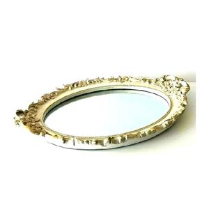 Bandeja de comida de aluminio y vidrio personalizada única, diseño hecho a mano, bandeja de servicio elegante para bodas y fiestas, forma rectangular - Product Image 4