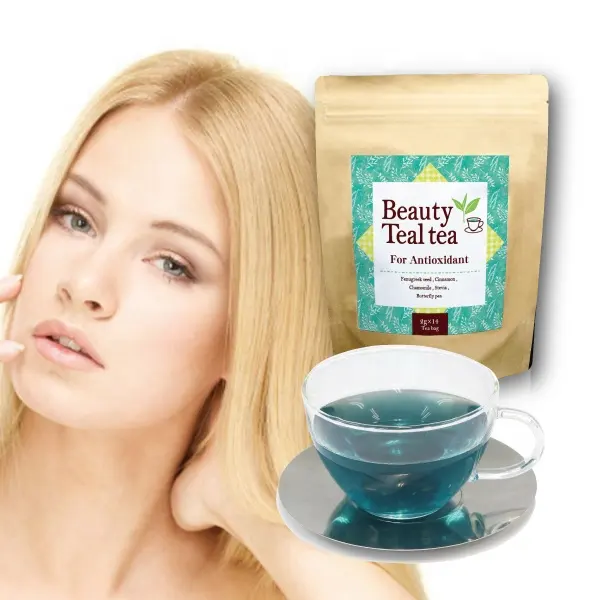 Tea detox diet sliming herbal flower beauty butterfly pea tea for health & Japanese drink made in Japan oem possible