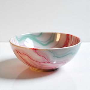 Elegante Vajilla Decorativa para Mesa, Tazón de Resina Brillante con Diseño de Modelo 3D, Hecho a Mano, Calidad Premium, Artesanía - Product Image 1