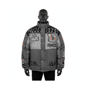 Premium Quality 380GSM Heavy Polyester Fabric <b>Soft</b> Nylon <b>Shell</b> Quilted Warm Winter Outerwear Puffer <b>Jacket</b> for <b>man</b> - Product Image 1