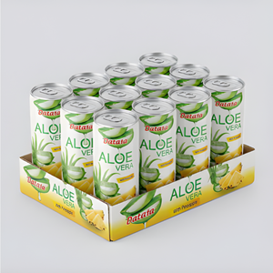 Boisson à l'aloe vera en conserve à essayer absolument, 330 ml, avec jus d'ananas, boisson gazeuse, fabrication OEM ODM du Vietnam - Product Image 5