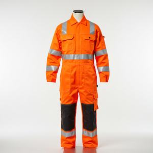 Nouvelle tenue de travail sur mesure pour le secteur pétrolier, gaz, énergie électrique, lutte contre les incendies, combinaison de travail réfléchissante, uniforme de sécurité, vêtements de travail - Product Image 4