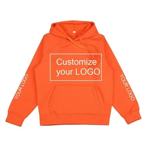 Sweat à capuche unisexe surdimensionné imperméable en molleton 100 % coton avec logo personnalisé pour homme, broderie 3D, imprimé Fashionpuff, teint uni - Product Image 4