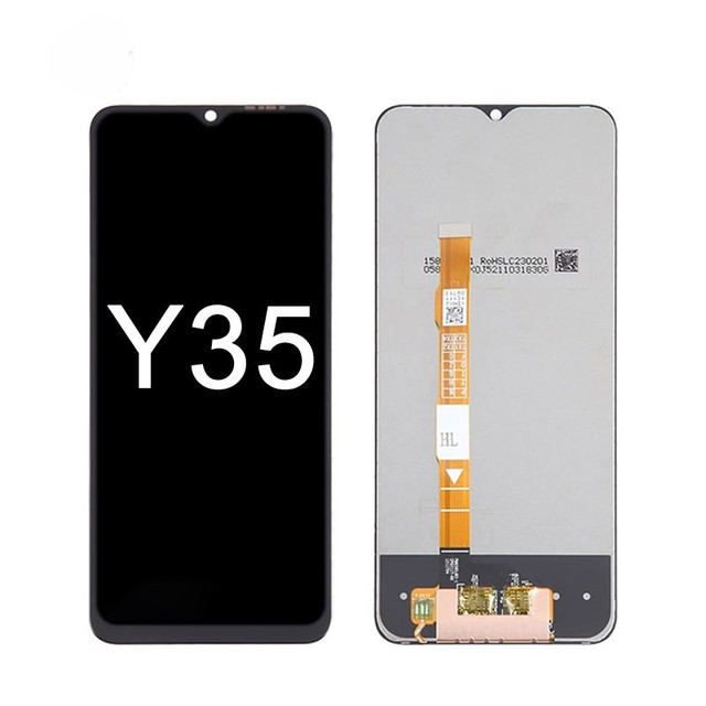 High Quality Original Touch Digitizer Screen Replacement Frame Assembly Vivo Y35 Mobile Phone LCDs 1 Year Warranty 100% Tested