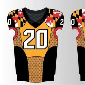 Custom Full Print Streetwear American Retro Football Jersey High Quality Heat-Transfer Printing Mesh Boxy <b>Cropped</b> Plus Size - Product Image 1