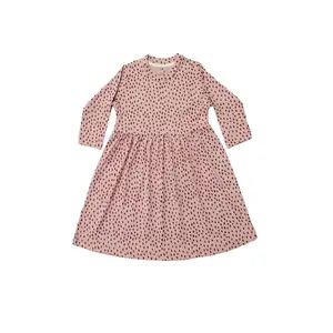 Robe sans manches 100% coton à manches longues pour filles et tout-petits robe pour bébé vente en gros sur mesure