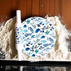 Elegant Chakla Belan Kitchen Rolling Pin <b>Pastry</b> <b>Board</b> Eco-Friendly Marble/Wood/Metal Construction Smooth Dough Handling for Home - Product Image 5