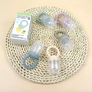 Kits d'alimentation pour <span class=keywords><strong>nouveau</strong></span>-<span class=keywords><strong>né</strong></span> cuillère de distribution de nourriture pour bébé avec couvercle sucette de fruits sans BPA - Product Image 2