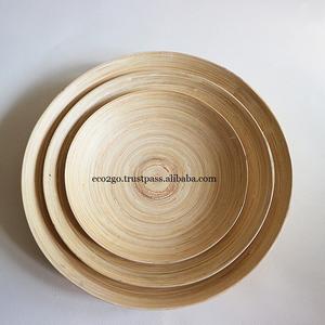 Assiettes en bambou écologiques réutilisables Offre Spéciale en bambou naturel au Vietnam durables et respectueuses de l'environnement - Product Image 6