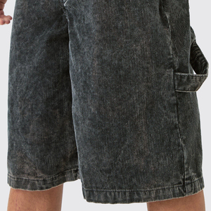 Nouveaux shorts homme personnalisés été 2025, délavés à l'acide, séchage rapide, style streetwear vintage, effet soleil délavé, imprimé en relief, poche ornée de strass - Product Image 5
