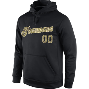 Sudadera con Capucha Personalizada con Número de Camuflaje Negro Sublimado, Ropa Deportiva Personalizada con Logotipo, Diseño de Ropa de Equipo para Hombre y Mujer - Product Image 2