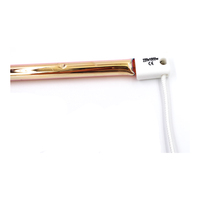 Réchauffeur de tube de quartz de VSEC 2000W avec la lampe halogène moyenne d'onde d'émetteur d'IR de revêtement d'or pour l'état d'analyseur nouveau