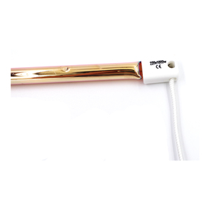 Vsec 2000W Ống thạch anh nóng với lớp phủ vàng <span class=keywords><strong>IR</strong></span> Emitter giữa sóng Halogen đèn cho phân tích Điều kiện Mới - Product Image 4