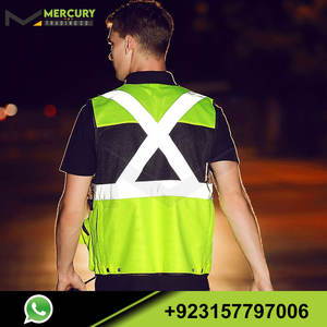 Gilet de sécurité haute visibilité simple de bonne qualité à bas prix/haute visibilité, hiver, vêtements de travail Service OEM gilet de sécurité de visibilité de qualité - Product Image 5