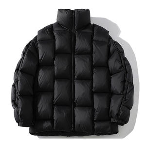 Nouvelle arrivée, veste matelassée à bulles, manteau d'hiver, coupe-vent, respirant, pardessus, veste matelassée pour homme à capuche personnalisée, imperméable, OEM - Product Image 1