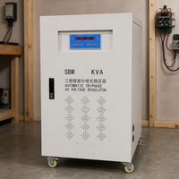 Stabilisateur de tension automatique triphasé haute puissance série SBW 380V, régulateur de tension triphasé compensé industriel AVR