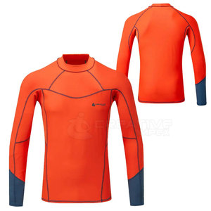 OEM Rash Guard à manches longues pour homme, à séchage rapide, respirant, haut de compression en spandex/polyester pour le surf et les sports - Product Image 3