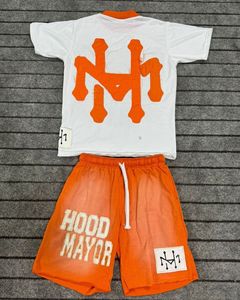 Conjunto de chándal personalizado de dos piezas con estampado de lavado ácido para hombre - Product Image 4