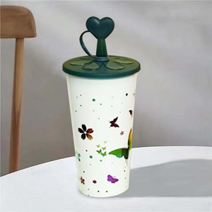 CASAMAX WL AD-0546 Vaso Creativo de Plástico PP de 700 ml con Tapa y Pajita Entrega local - Product Image 2