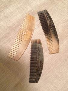 NECESITA COLORES CUERNO BUFFALO PEINES AL POR MAYOR Peines de cuerno antiestáticos naturales para regalos de vacaciones por Artesanías de media luna - Product Image 2
