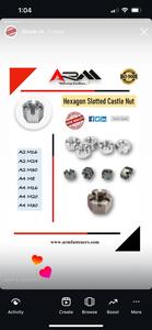 Fábrica de tuercas de Castillo ranuradas hexagonales de acero inoxidable pulido de alta resistencia al por mayor - Product Image 2