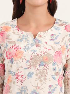 Ensemble 2 pièces pour femme, en coton imprimé décontracté et écologique, motif floral, séchage rapide, respirant, nouveautés pour femmes - Product Image 4