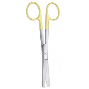 Tijera quirúrgica de alta calidad, borde romo TC, medio oro, tijeras de vendaje operativas, tijera de corte de puntada de acero inoxidable - Product Image 5