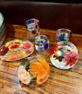 Modern Resin & <b>Wood</b> Handmade Eco-Friendly <b>Candlestick</b> <b>Holder</b> with Customized Shape for Home Decor - Product Image 2