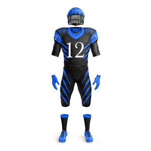 Maillot et short de football américain, design personnalisé, évacuation de l'humidité, confortable, élégant, vêtements de sport d'équipe de haute qualité, en gros - Product Image 3