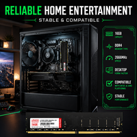 Module de mémoire RAM de bureau SHARETRONIC 16 Go DDR4 2666 MHz UDIMM, 288 broches DIMM, mise à niveau de la mémoire informatique pour PC
