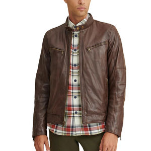 Meilleur prix Veste en cuir tendance formelle pour hommes personnalisée haute qualité à manches longues imperméable respirant Service OEM - Product Image 1