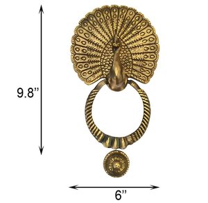 Mayur - Tirador de Puerta de Latón Antiguo de 9.8 Pulgadas, Tirador de Ventana Moderno para Puerta Principal, Material Metálico - Product Image 2