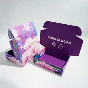 Caja de Cartón Rígido Corrugado Ecológica y Biodegradable con Logotipo Personalizado, la Más Vendida de Fábrica, con Grabado en Relieve para Calcetines y Pieles - Product Image 1