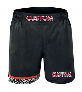 Pantalones cortos de MMA transpirables ligeros de secado rápido hechos a medida, tela de poliéster/algodón/Spandex, tamaño de Color personalizado, impresión por sublimación - Product Image 1
