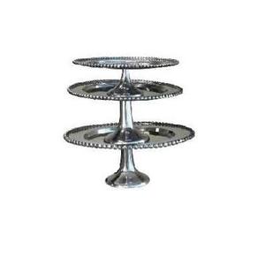 Soporte de pastel de metal Diseño raro y clásico para el hogar y hoteles mayoristas Soporte de pastel de metal hecho a mano de La India - Product Image 6