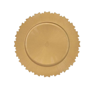 Charger Plate Unique Design Round Shape Customized Size <b>Food</b> <b>Server</b> Metal Service Plates Placemat - Product Image 6