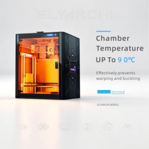 <span class=keywords><strong>Imprimante</strong></span> <span class=keywords><strong>3D</strong></span> FDM fermée de qualité commerciale Elyarchi avec 450 ° Ensemble de buses C et AMS pour impression multicolore - Product Image 3