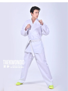 jiu jitsu kimono Karate Uniform for Kids and Adults Student Karate Gi Martial Arts Uniform <b>Free</b> Belt Judo Gi Black White - Product Image 6
