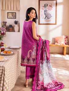 Vestidos de marca paquistaní bordados trabajo verano césped colección 2025 3 uds mujeres césped traje venta al por mayor vestido Casual para mujeres - Product Image 3