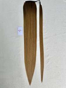 Extensiones de Cabello de Cola de Caballo con Cordón, Cabello Humano Vietnamita 100% con Cutícula Alineada, Doble Trama, Procesado a Máquina - Product Image 3