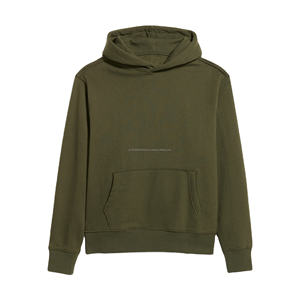 Sweat-shirts en polaire d'hiver pour hommes 100% coton polyester Motif uni Pull thermique avec capuche personnalisée Techniques brodées - Product Image 5