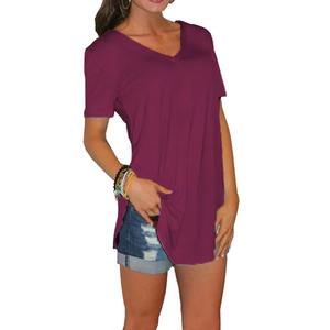 2024 verano Slim Color sólido Casual Camiseta cuello redondo manga larga suave ligero estiramiento deportes camiseta mujeres Tops - Product Image 4