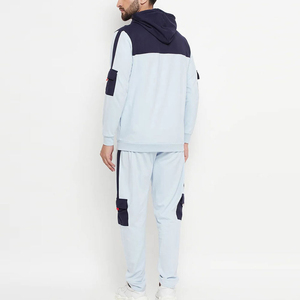 Survêtement Homme Slim Fit de Haute Qualité Nouvelle Collection Automne 100% Coton Écologique Respirant Grande Taille Logo Personnalisé Imprimé - Product Image 4