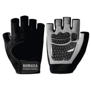 Venta al por mayor de guantes de entrenamiento de medio dedo personalizados para hombres y mujeres gimnasio levantamiento de pesas prevención de lesiones deportivas escena - Product Image 2
