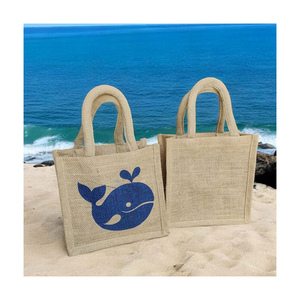 Sac de maquillage grande capacité avec fermeture éclair au meilleur prix |   Sac cosmétique en toile de jute imprimé sur mesure, nouvelle collection mode haut de gamme - Product Image 6