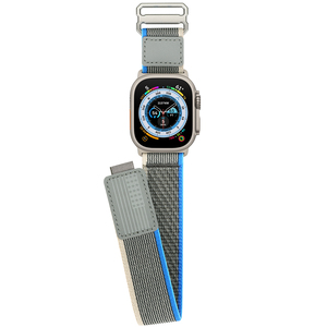 Correa de lujo para reloj inteligente para Apple Watch Nylon Sport Loop cómodo elástico Wild Trail correa de reloj trenzada suave para mujeres y hombres - Product Image 6
