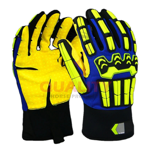 Gants de sécurité avec paume rembourrée et tissu résistant à l'abrasion assurant confort et protection dans les environnements de travail difficiles - Product Image 1