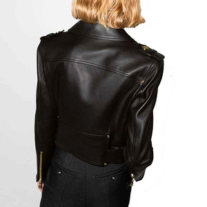 Cómoda chaqueta de cuero para mujer, invierno, transpirable, antiarrugas, impermeable, ecológica, calidad Premium, ligera - Product Image 6